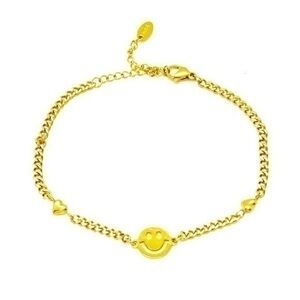 Smiley Face Chain Bracelet